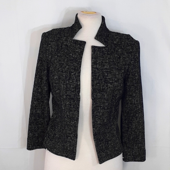 Buchanan Kang black and white Tweed Blazer jacket size 6 - Picture 1 of 8